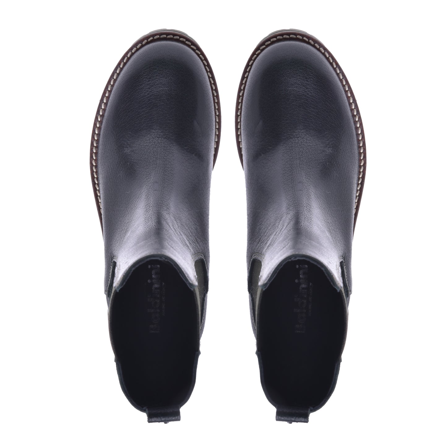 Forest green leather boot