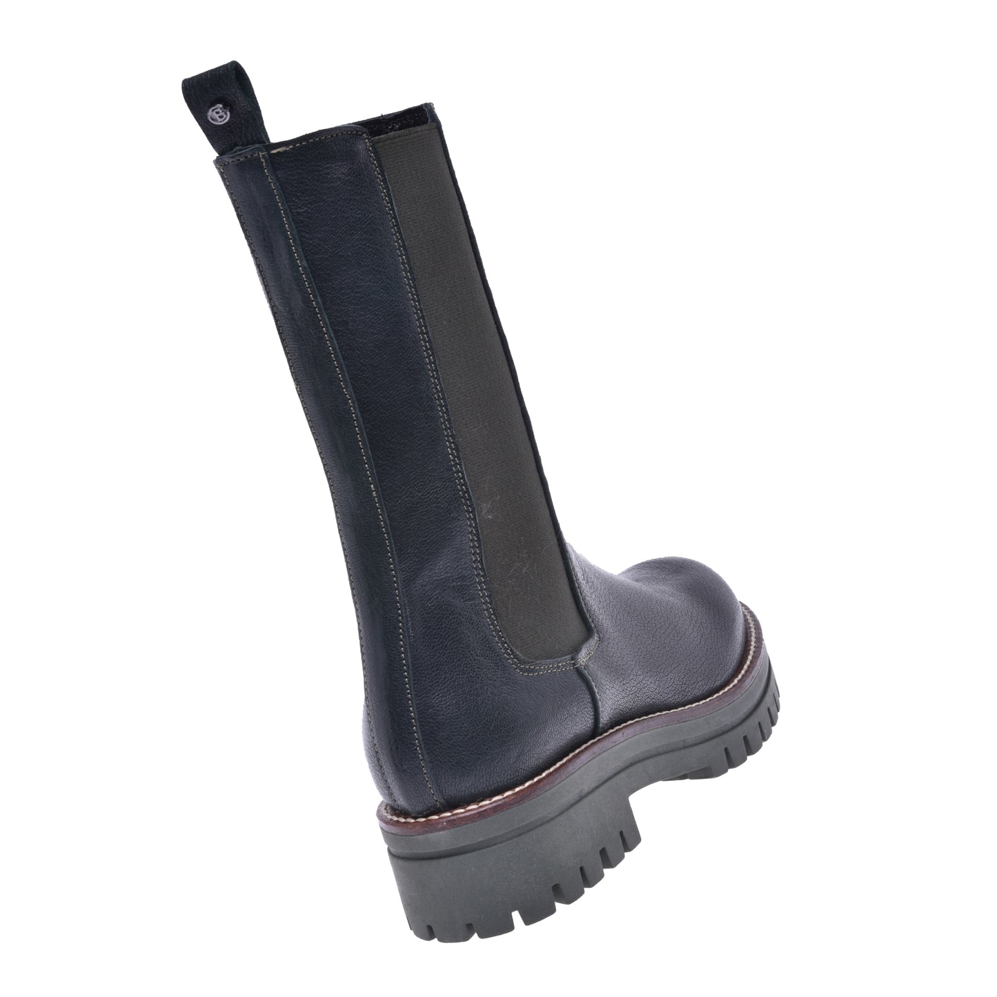 Forest green leather boot