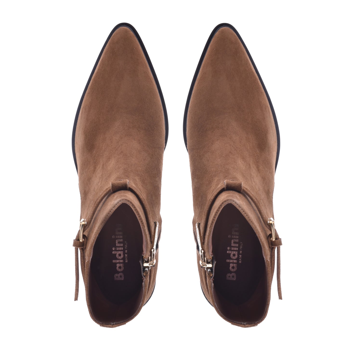 Tobacco suede ankle boot