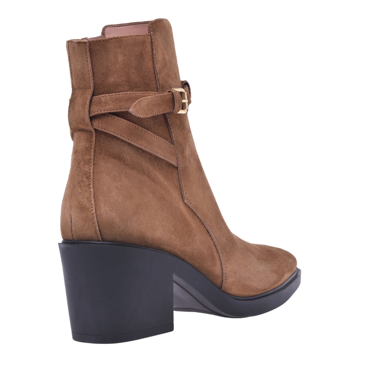 Tobacco suede ankle boot