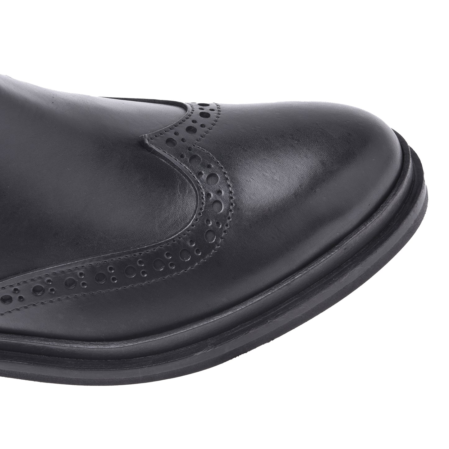 Bottine Beatles en cuir de veau noir