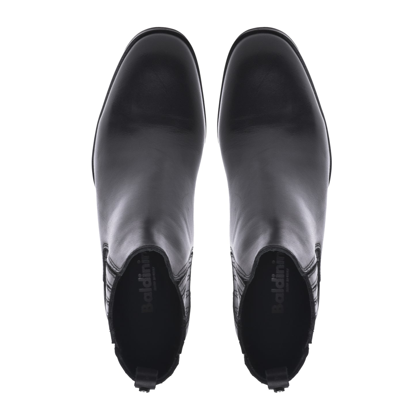 Ankle boots in black calfskin