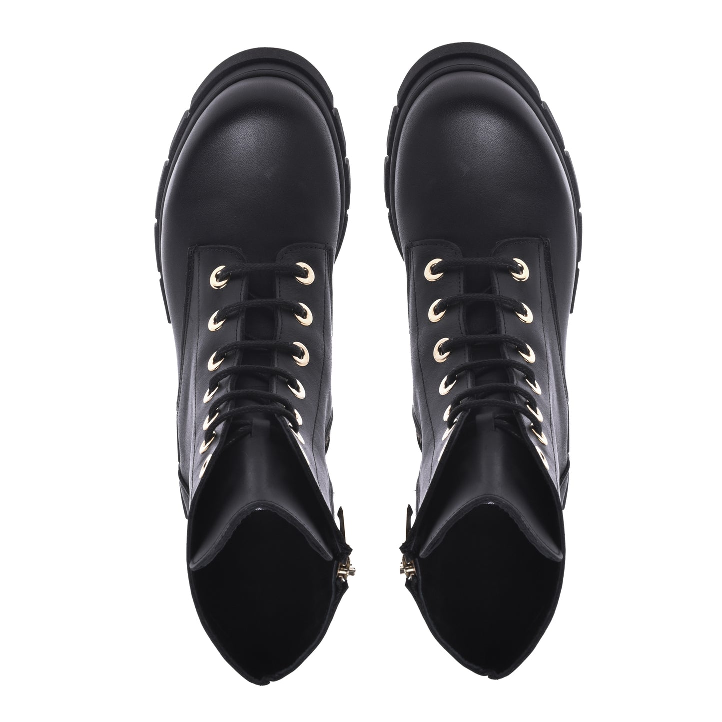 Amphibies en cuir de veau noir