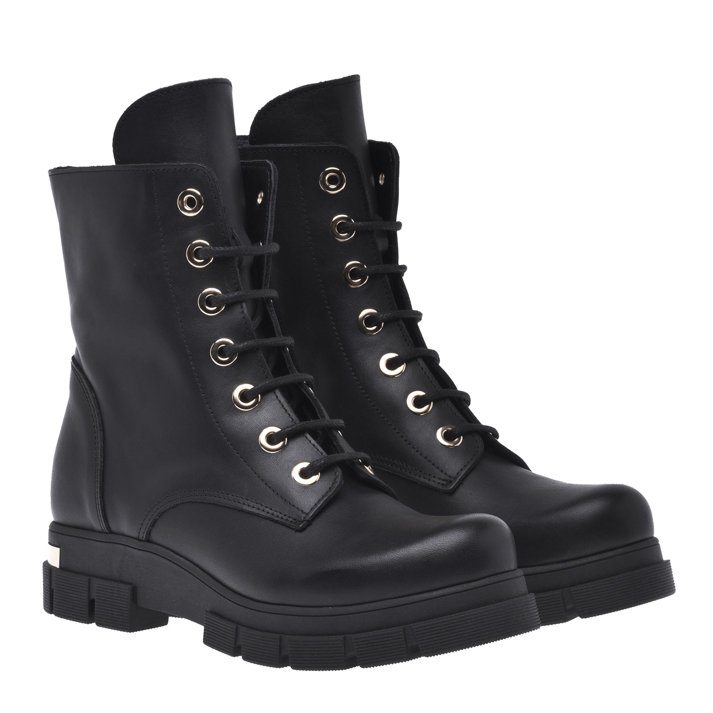 Amphibies en cuir de veau noir