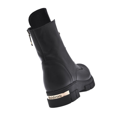 Amphibies en cuir de veau noir
