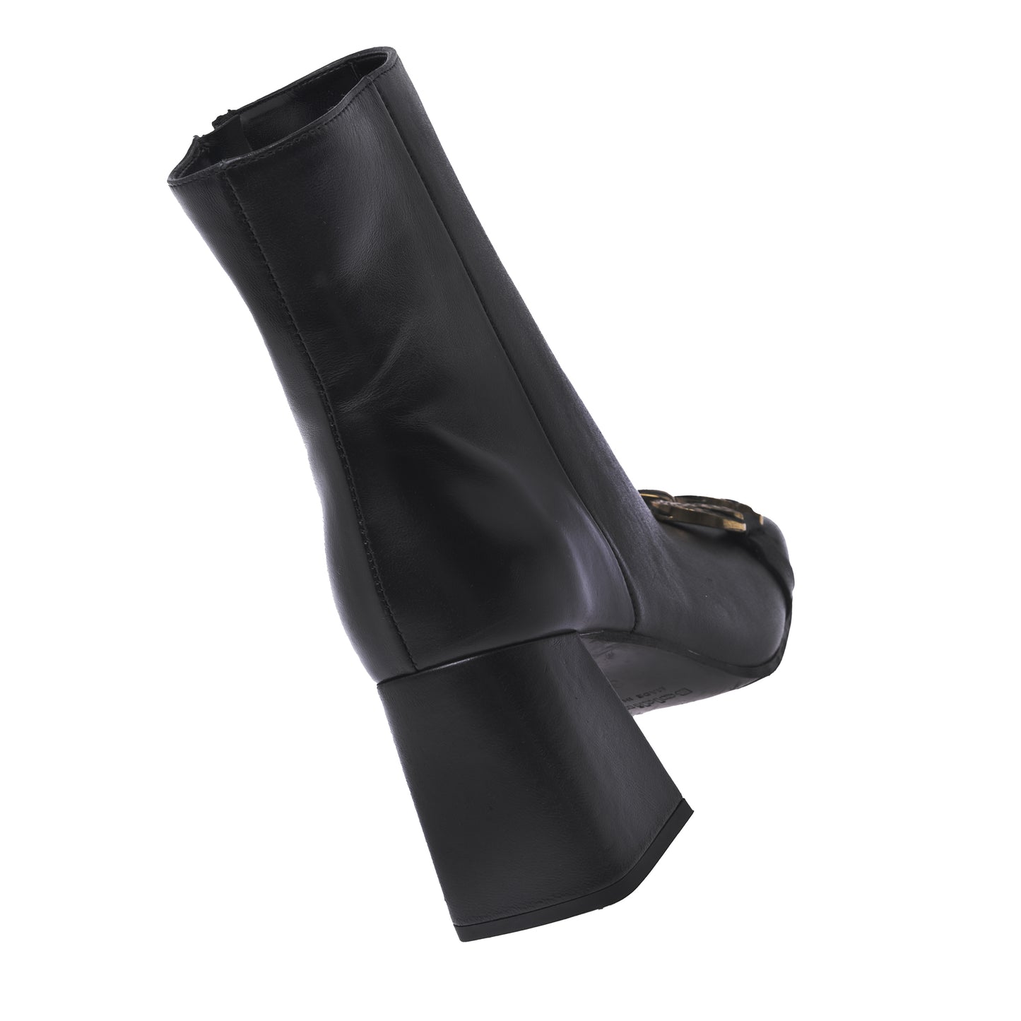 Ankle boots in black nappa