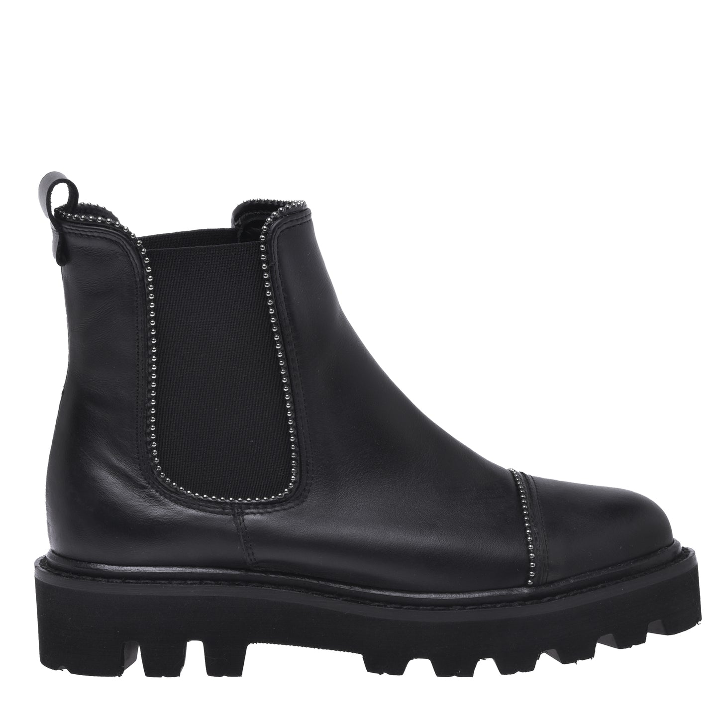 Ankle boots in black calfskin