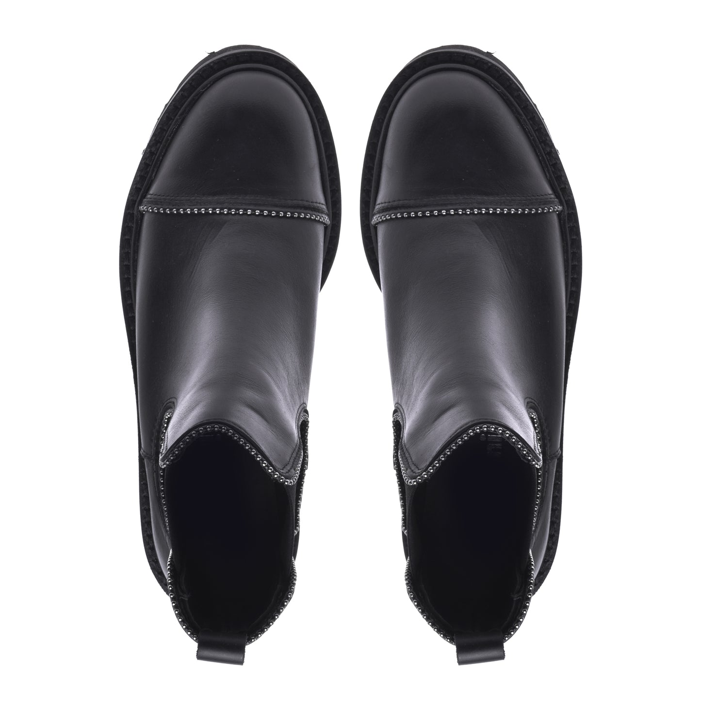 Ankle boots in black calfskin