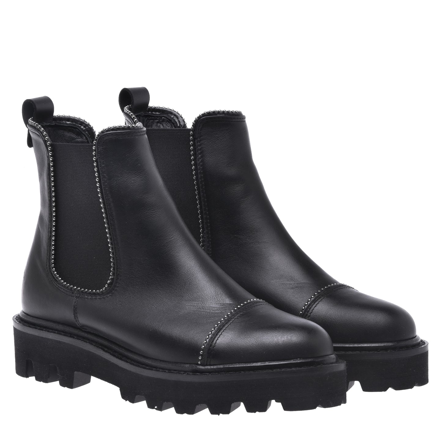 Ankle boots in black calfskin
