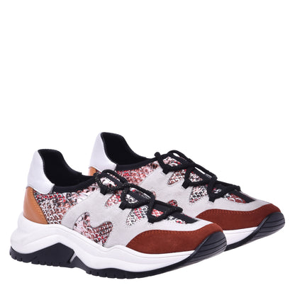 Basket running en python imprimé rouge