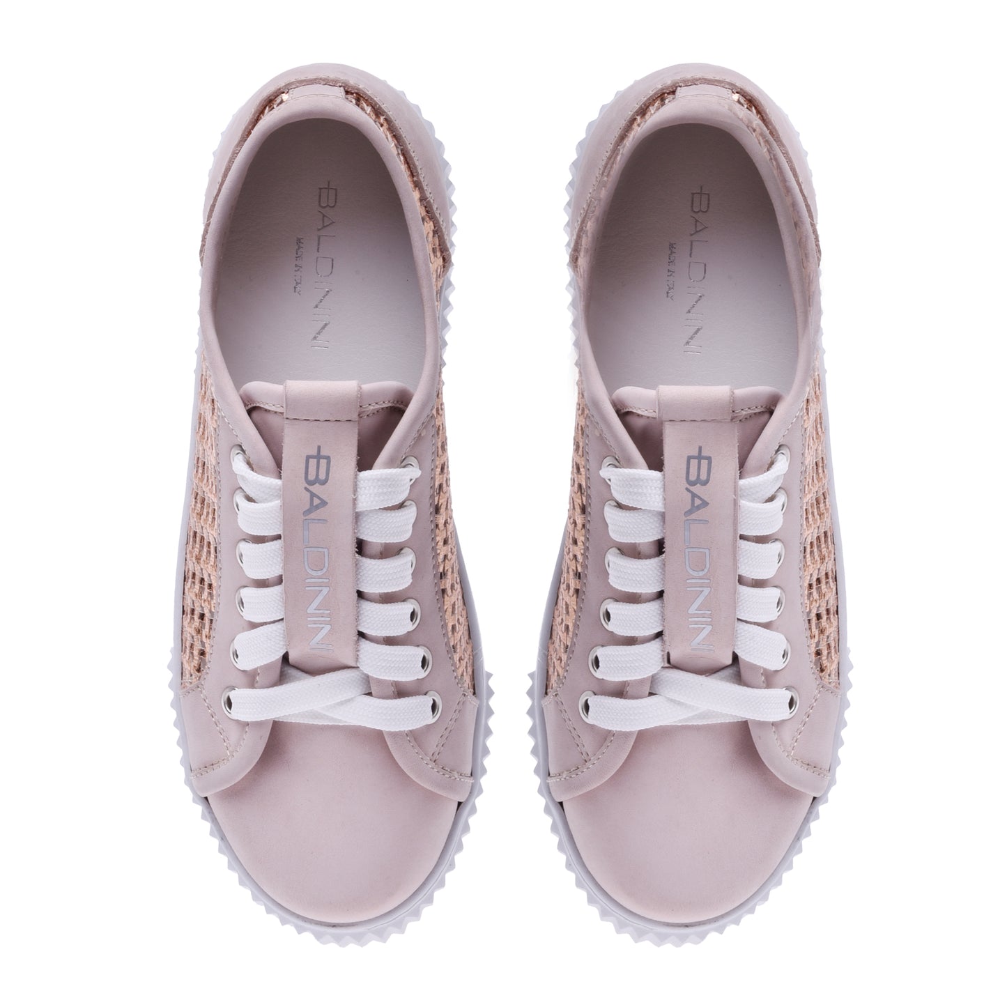 Sneakers en nubuck rose