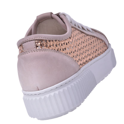 Sneakers en nubuck rose