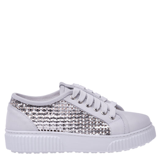 Sneakers en nubuck blanc