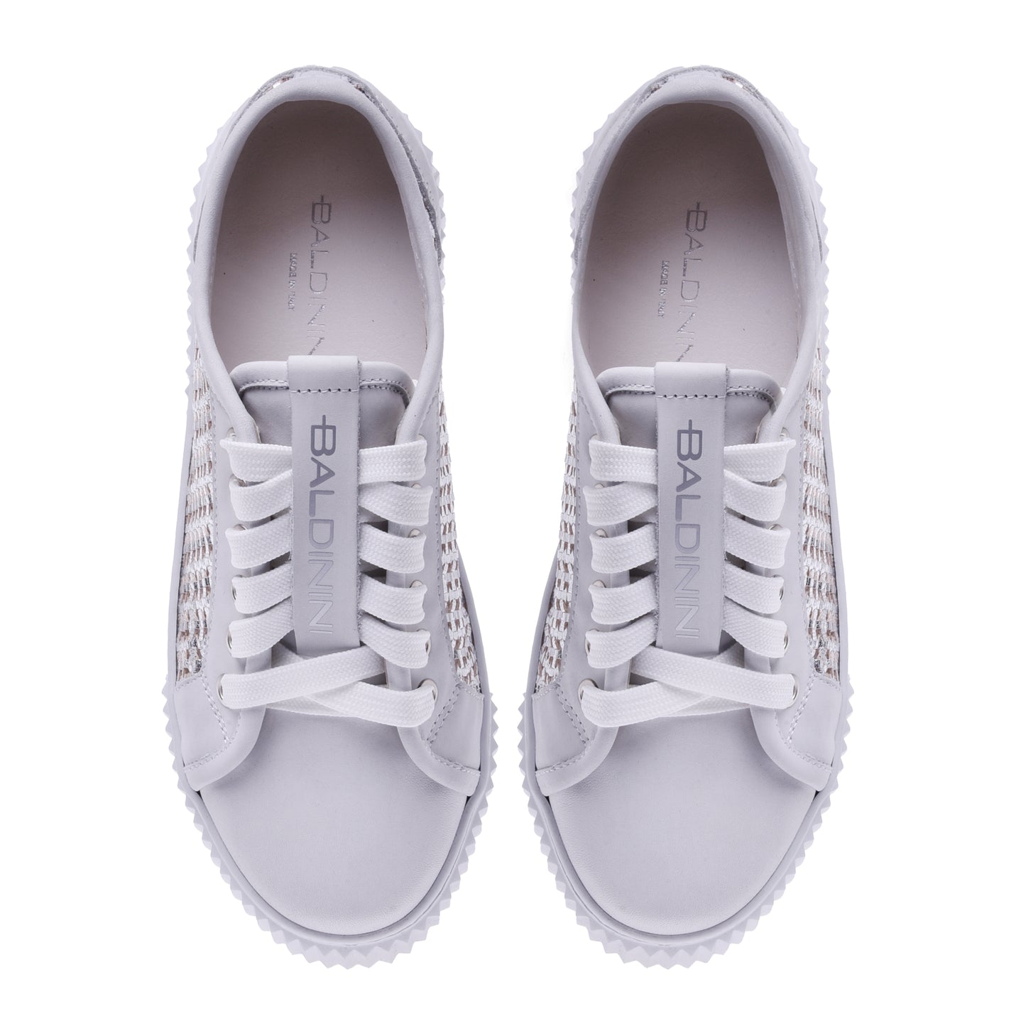 Sneakers en nubuck blanc