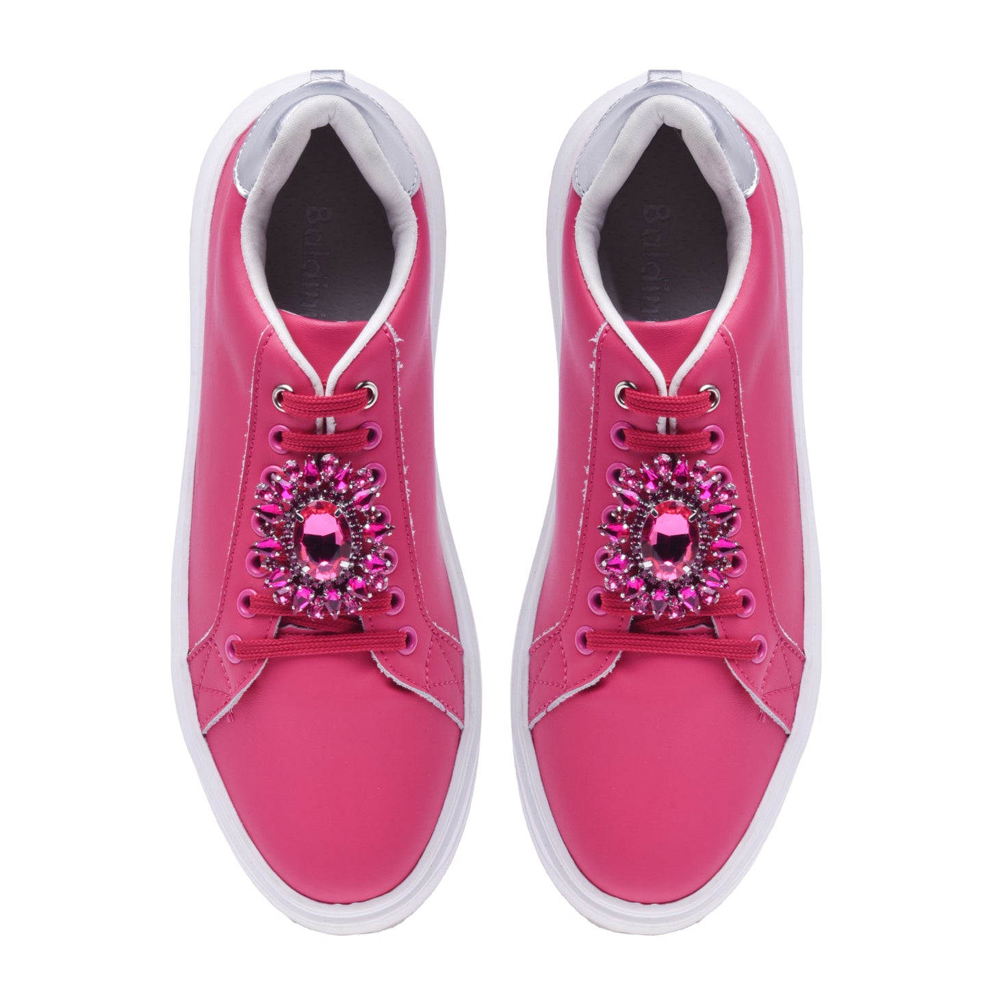 Sneakers en nappa fuchsia