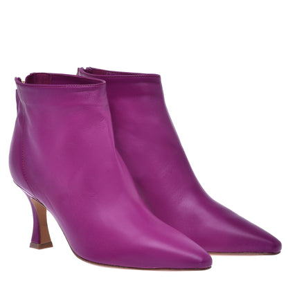 Bottillons en nappa fuchsia