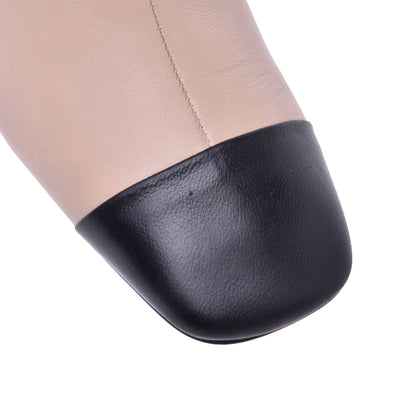 Bottillons en nappa taupe