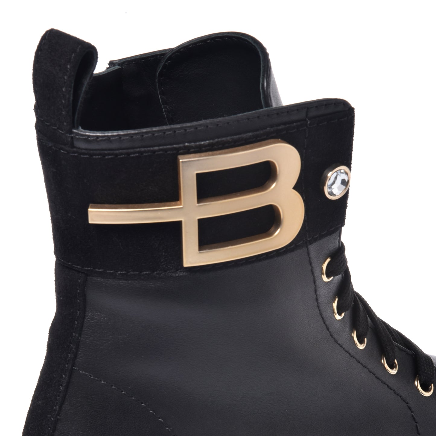 Black calfskin ankle boots