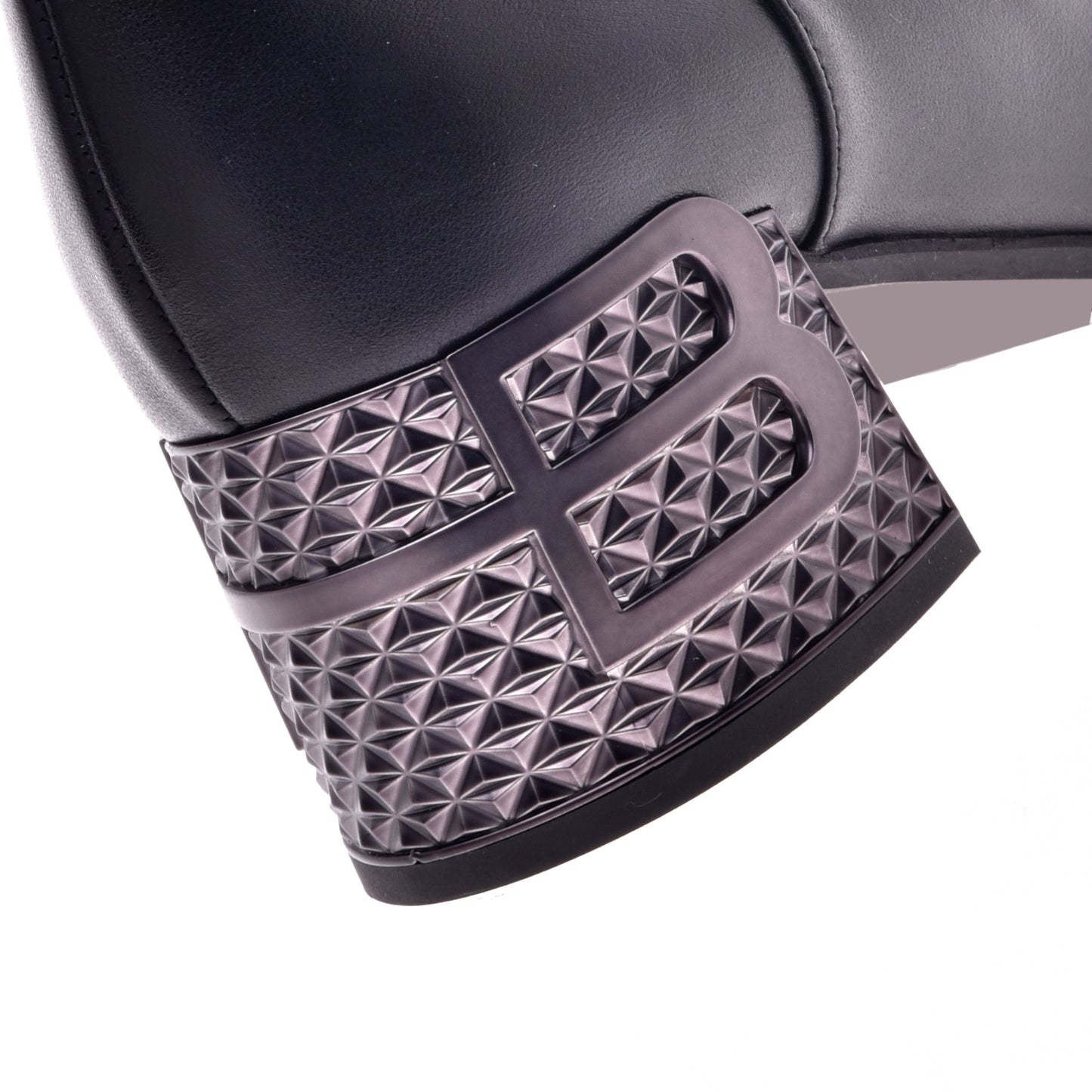 Black calfskin ankle boots