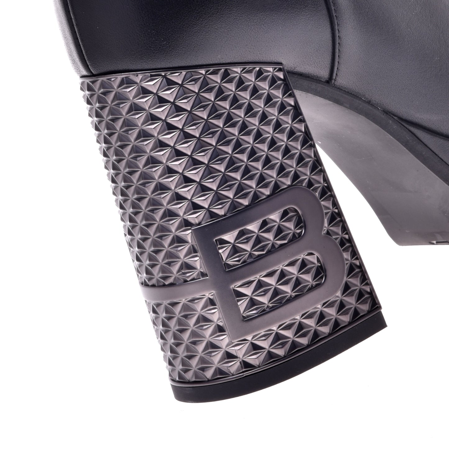 Black calfskin ankle boots