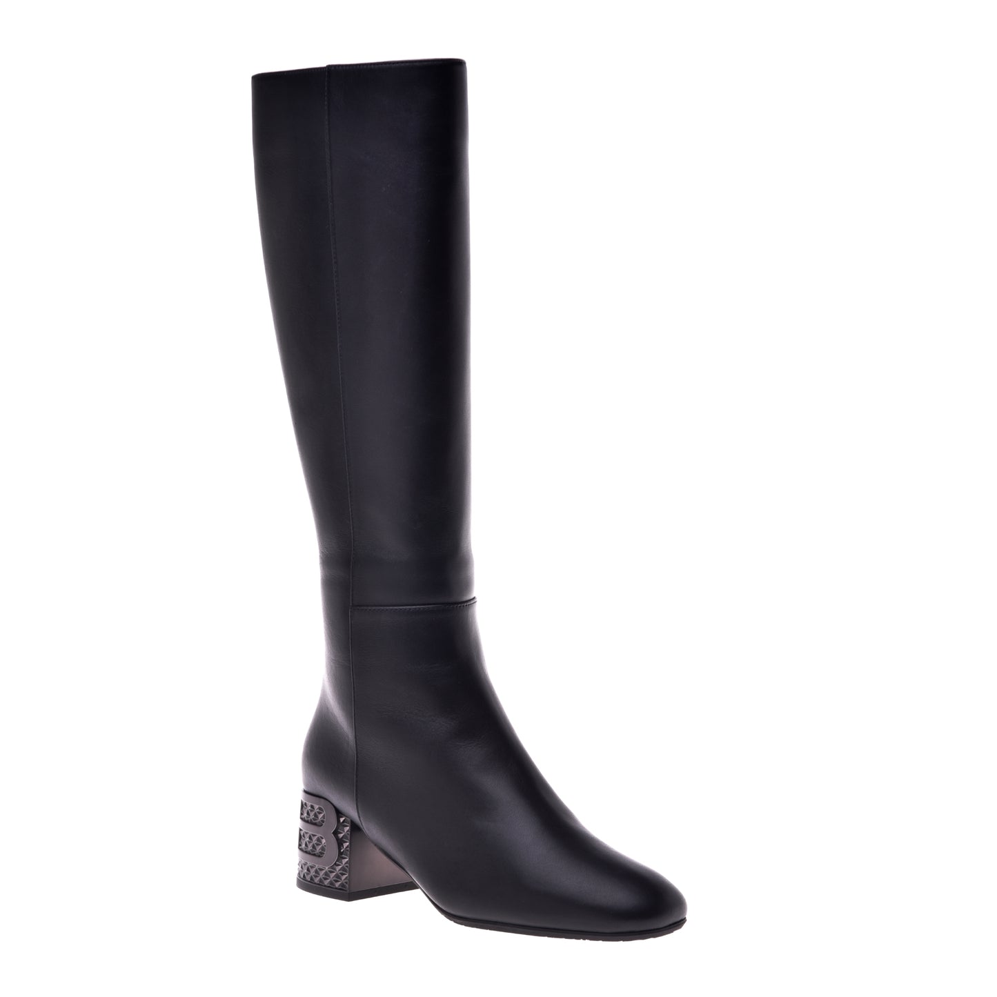 Botte noire en cuir de veau