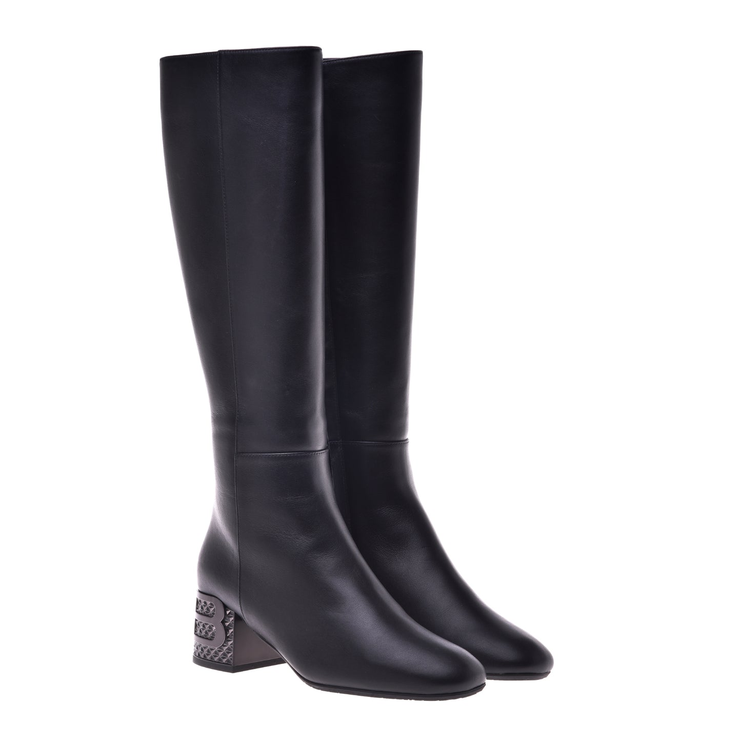 Botte noire en cuir de veau