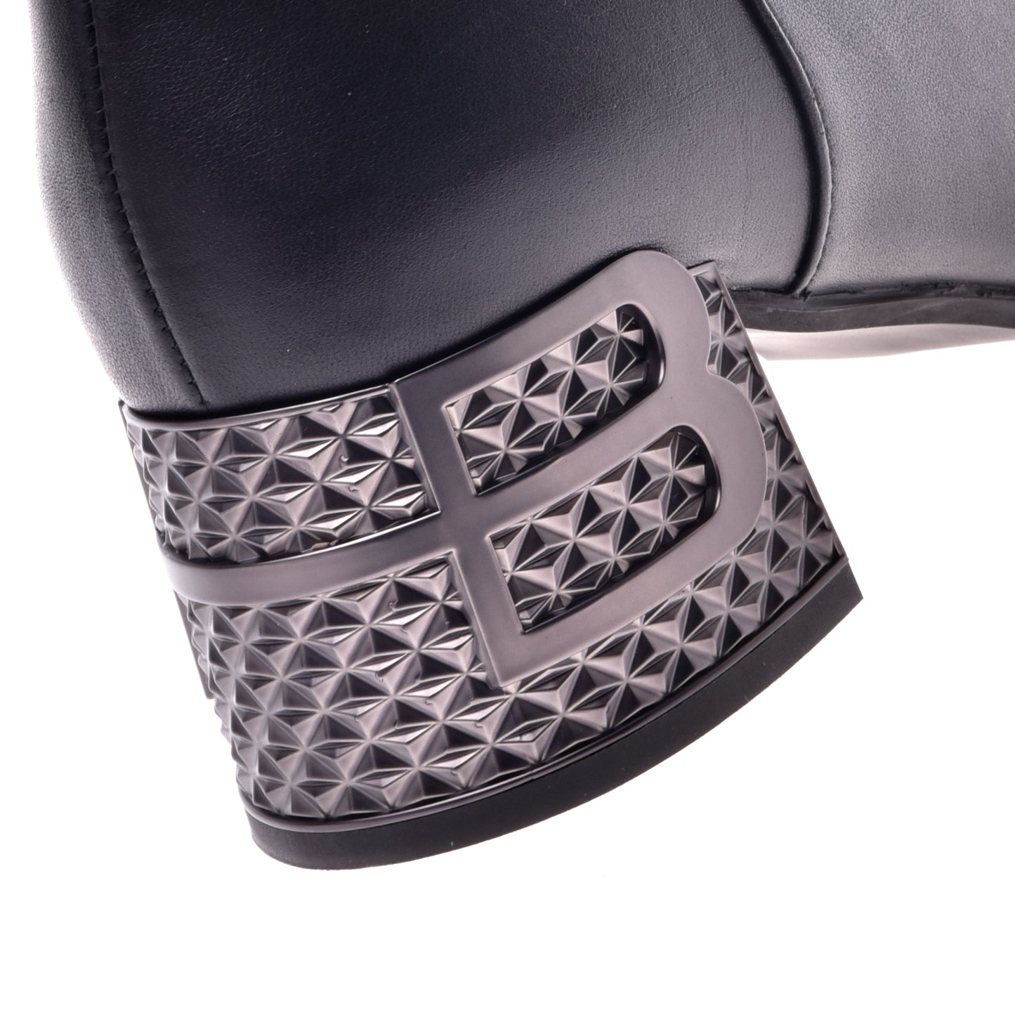 Botte noire en cuir de veau