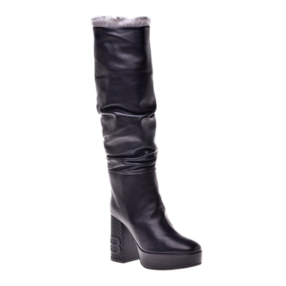 Botte noire en nappa