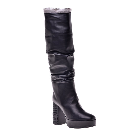 Botte noire en nappa