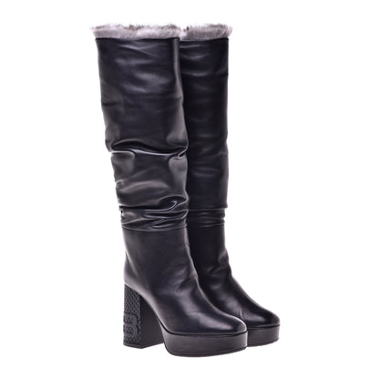 Botte noire en nappa