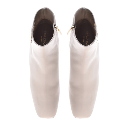 Bottine beige en cuir de veau