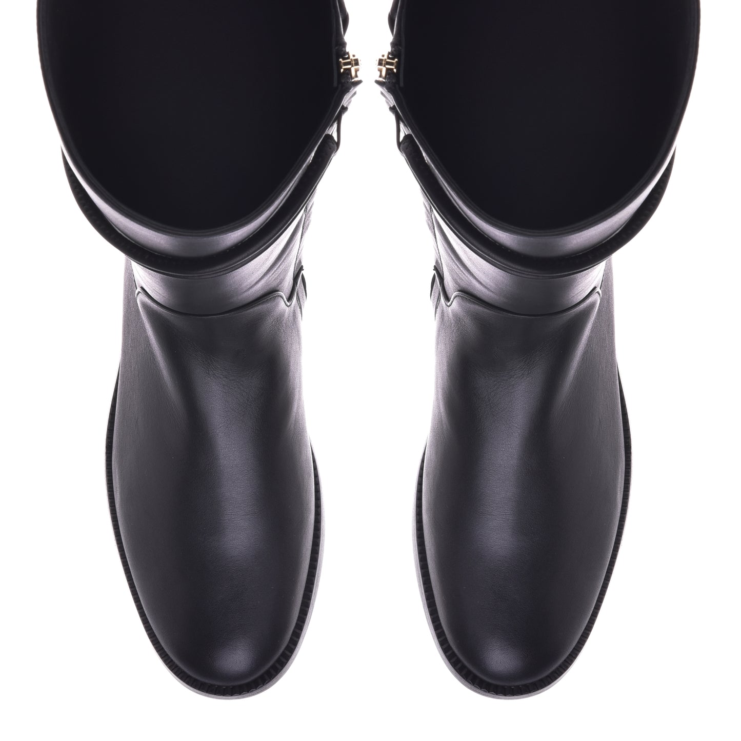 Botte noire en cuir de veau
