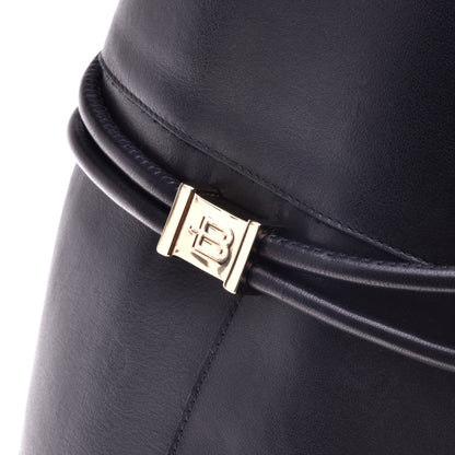 Botte noire en cuir de veau