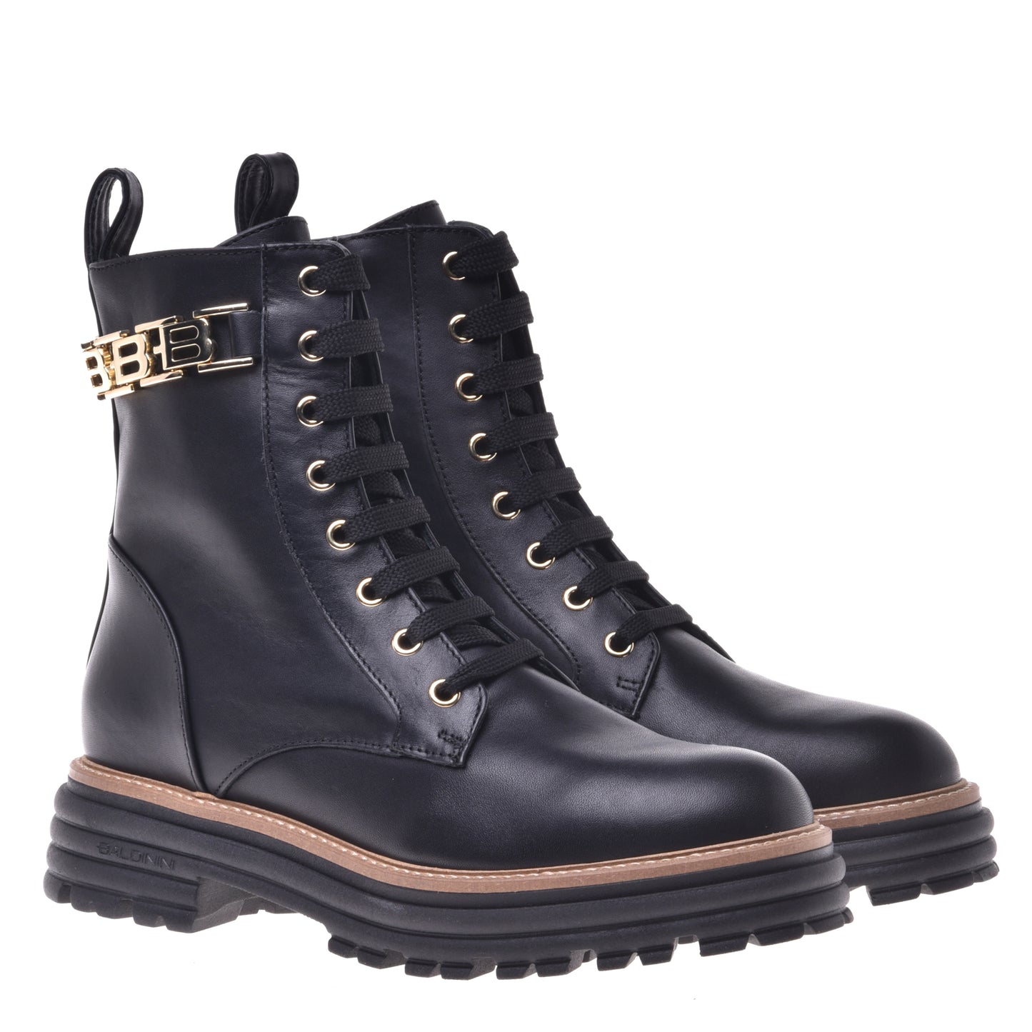 Black calfskin ankle boots