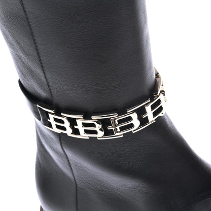 Botte noire en cuir de veau