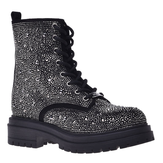 Black calfskin ankle boots