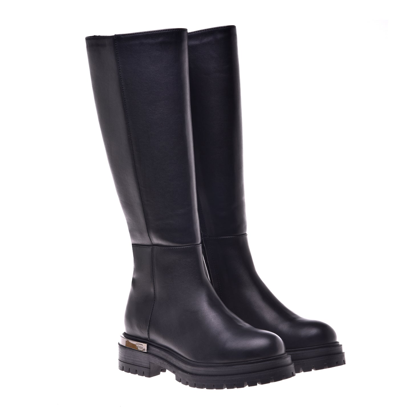 Botte noire en cuir de veau