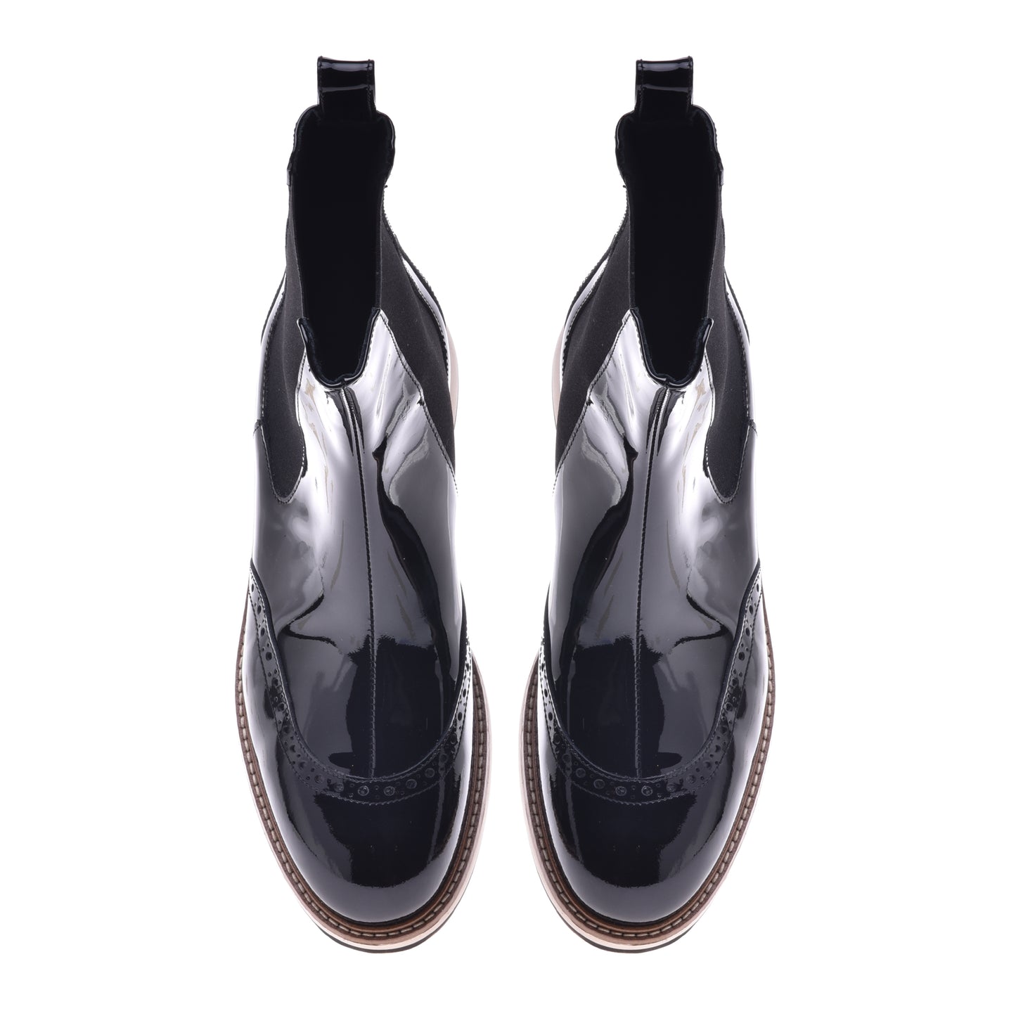 Black calfskin ankle boots