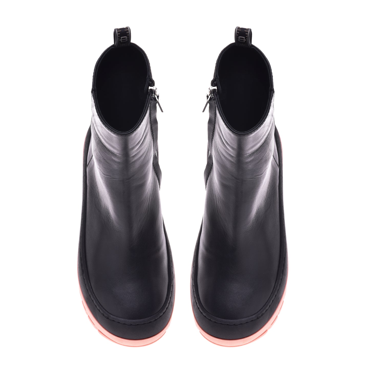 Black calfskin ankle boots
