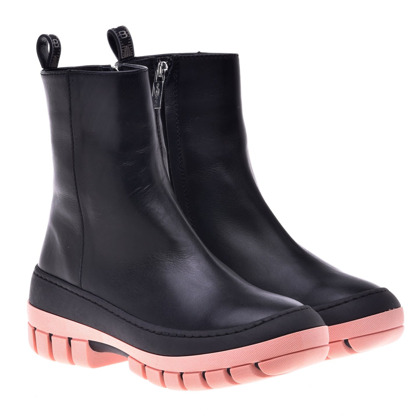 Black calfskin ankle boots