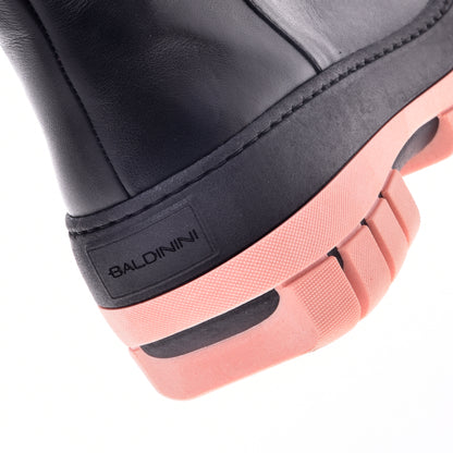 Black calfskin ankle boots
