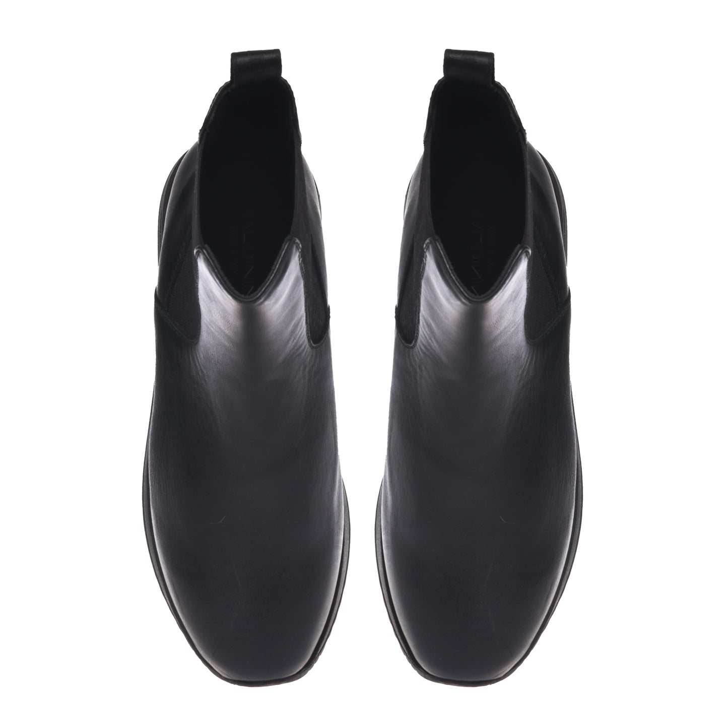 Black calfskin ankle boots