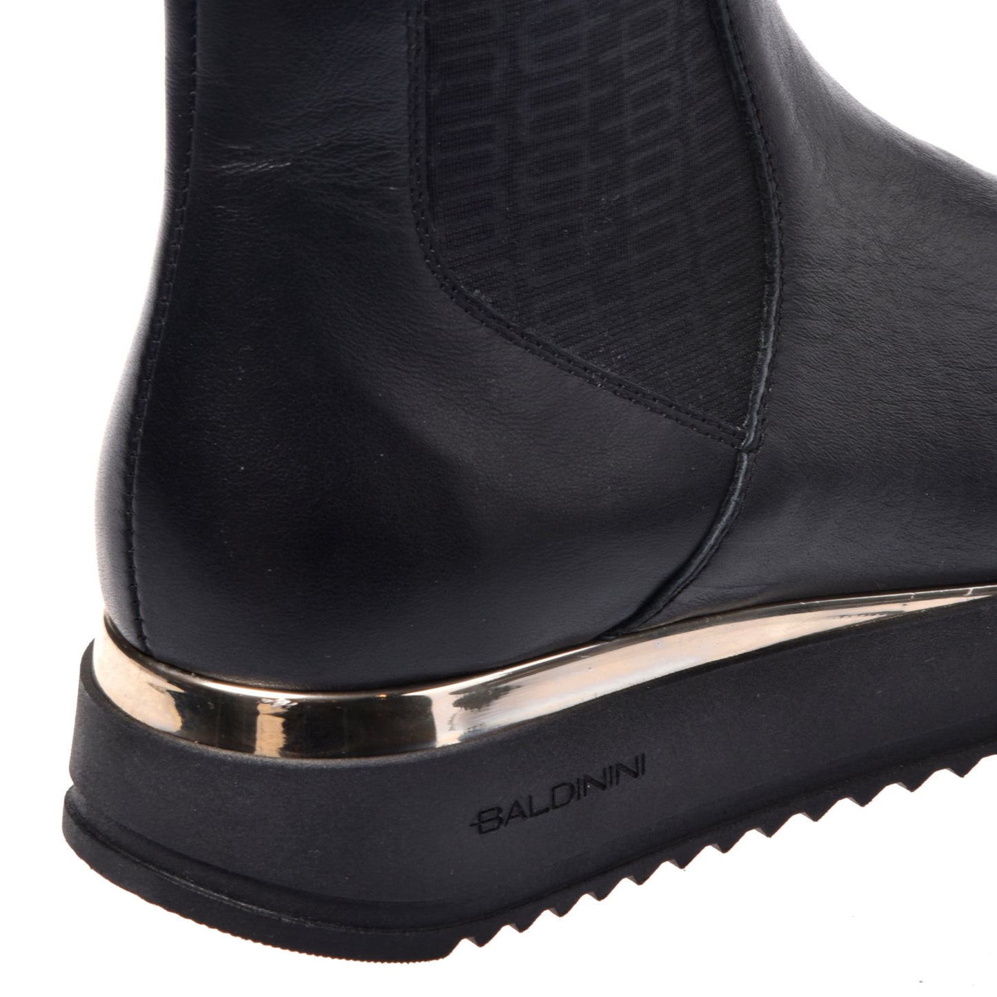 Black calfskin ankle boots