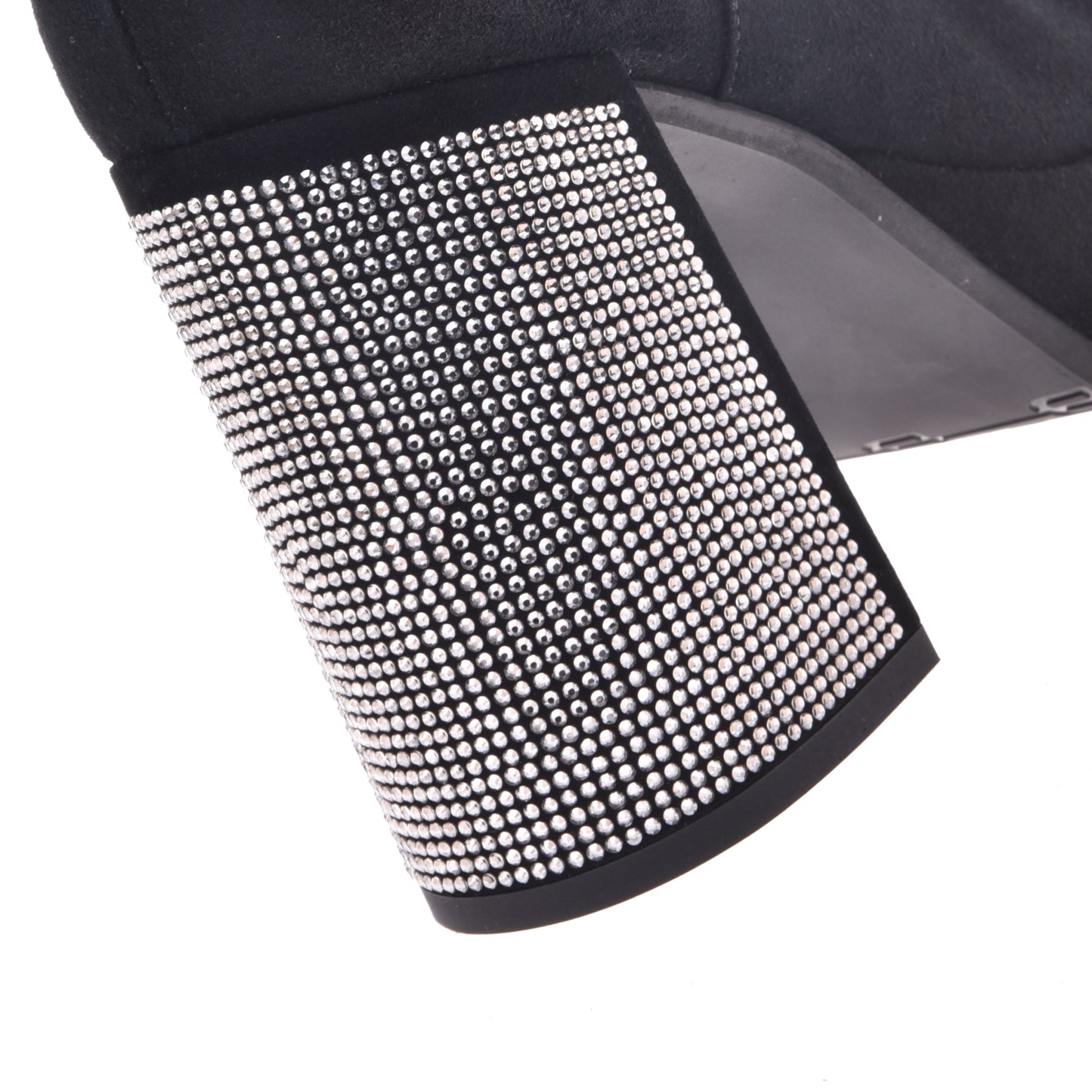 Ankle boot in black suede
