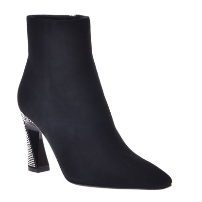Ankle boot in black suede
