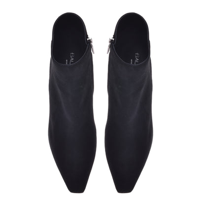 Ankle boot in black suede