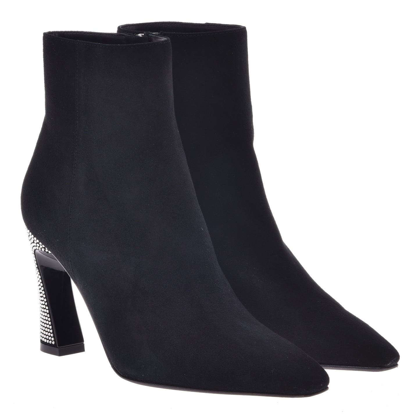 Ankle boot in black suede
