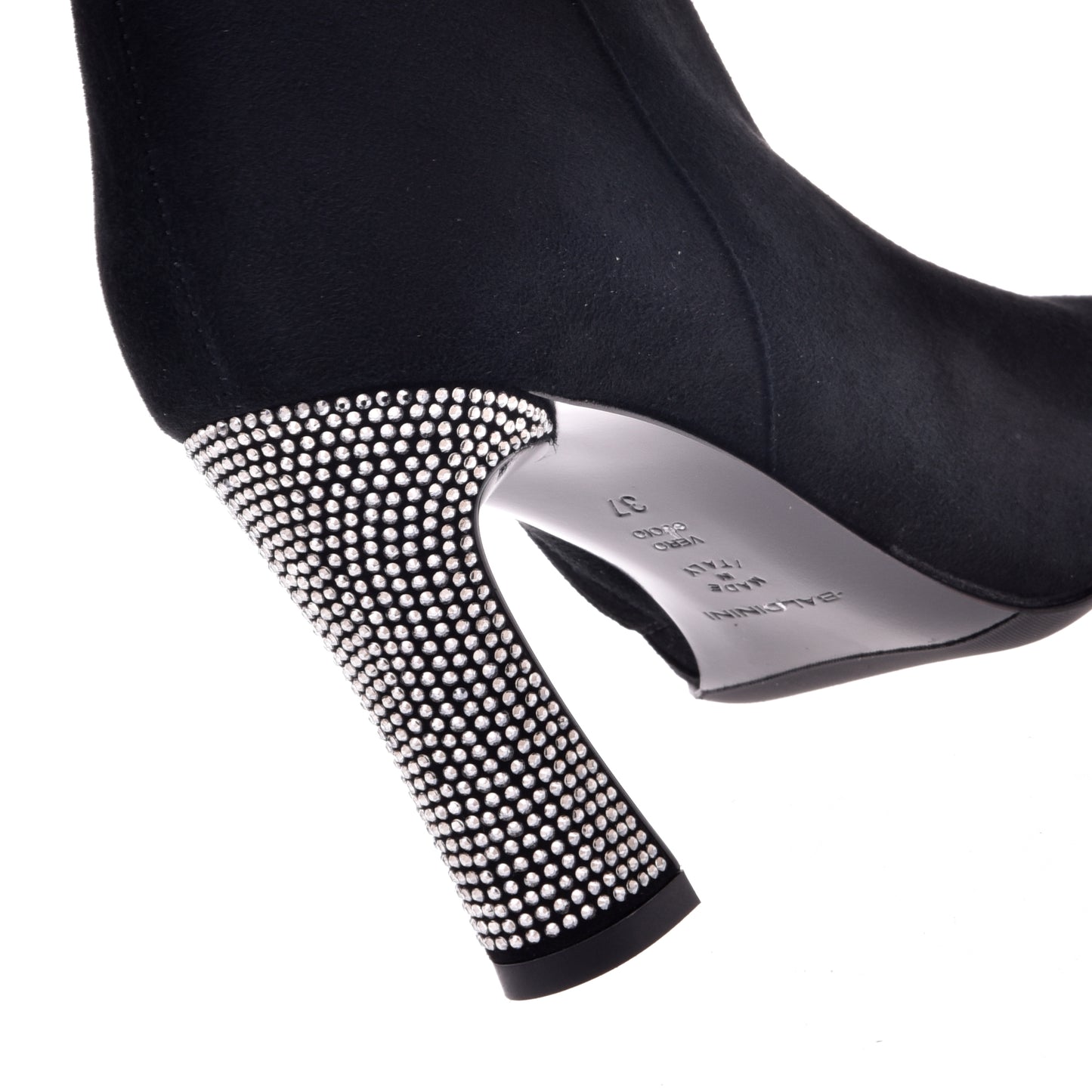 Ankle boot in black suede