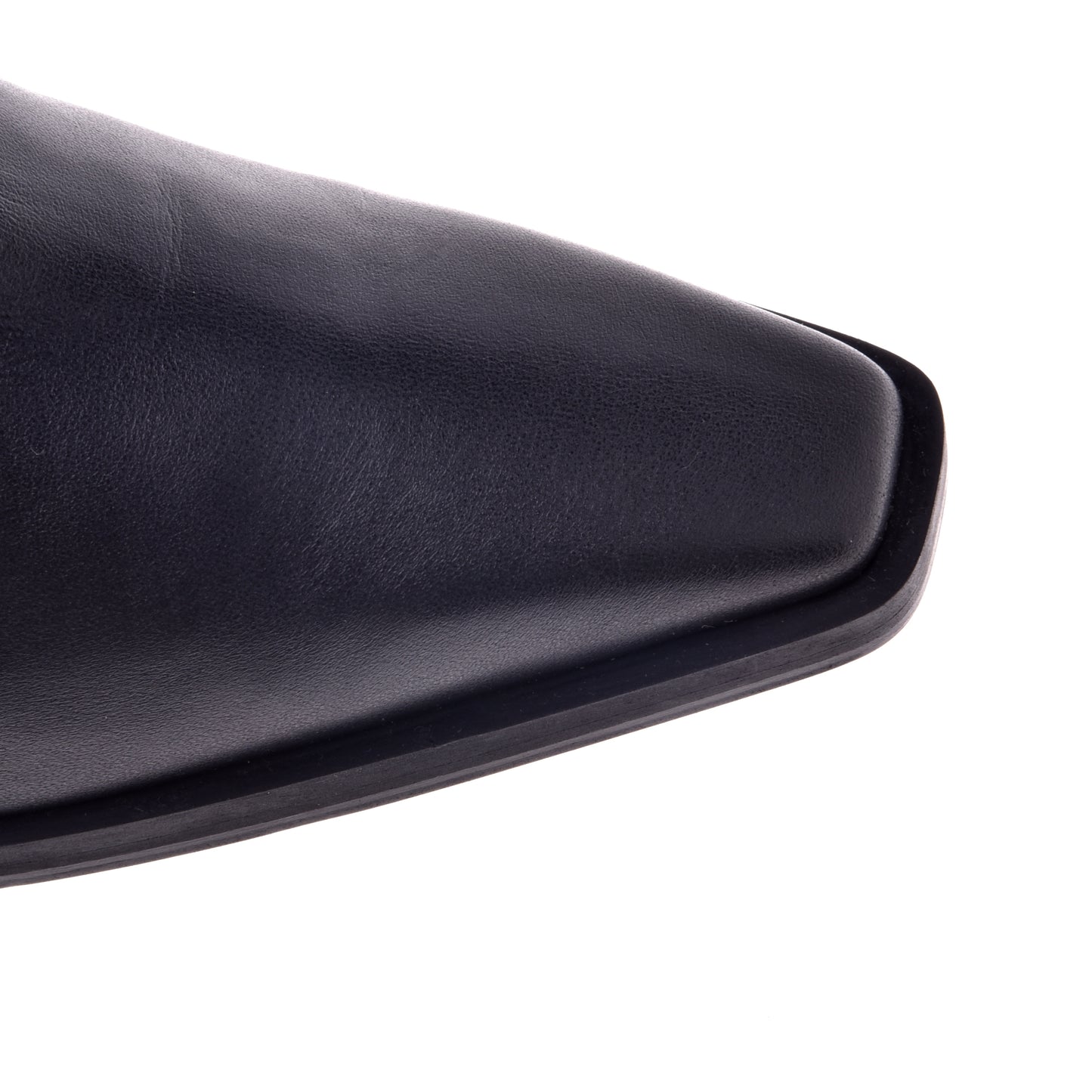 Black calfskin ankle boots