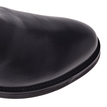 Stivali in vitello nero